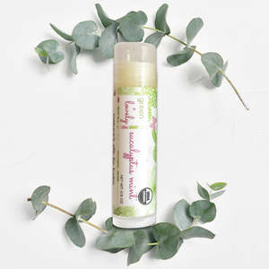 Eucalyptus Mint /// Organic Lip Balm Butter for Intense Moisture