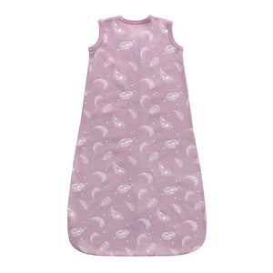 100% Organic Cotton 0.5tog Sleep Sack - Feather Mauve