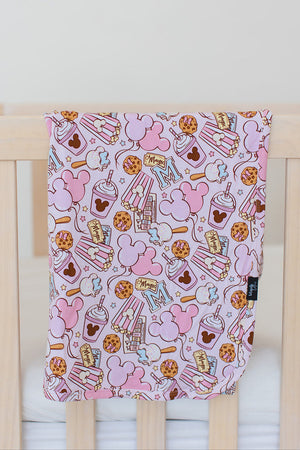 Snacks (PINK) - Lightweight Blanket
