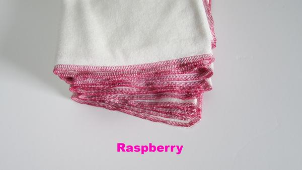 Stretchy flat cloth diapers in various colors, showcased from angle 2 for easy viewing of design and texture.