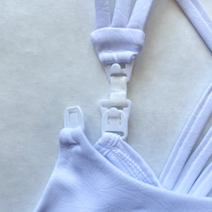 Chloe 4 Running Nursing & Pumping Sports Bra (White Magnolia)