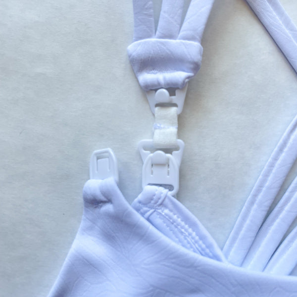 Chloe 4 Running Nursing & Pumping Sports Bra (White Magnolia)