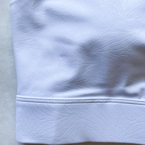 Chloe 4 Running Nursing & Pumping Sports Bra (White Magnolia)