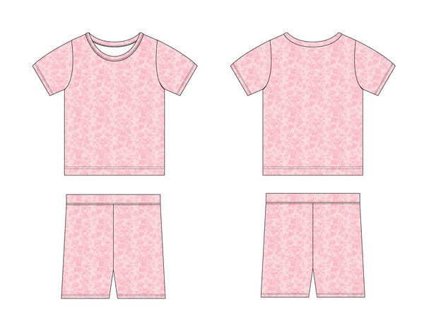 Pink Toile - Short Set