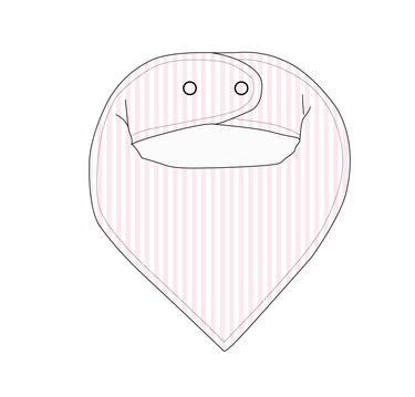 Pink Stripes - Bib