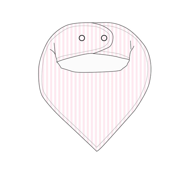 Pink Stripes - Bib