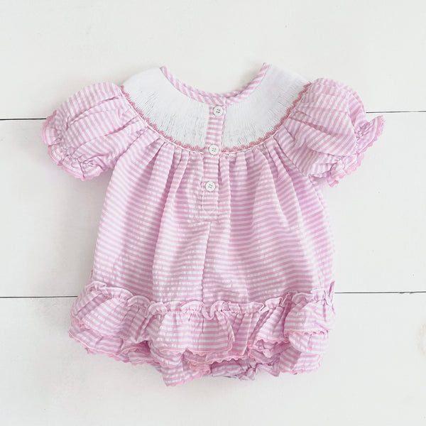 Smocked Birthday Girl Bubble