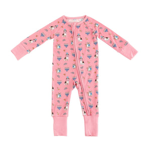 Hanukkah Pets (Convertible Zip Footies) - Pink