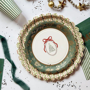 Hearth & Holly Vintage Floral Dessert Plates (12pcs)