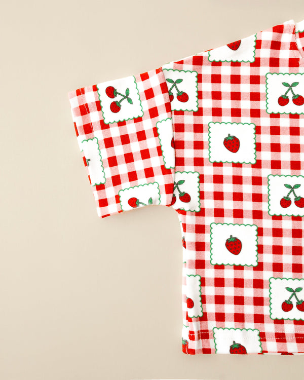 Shorts Set | Strawberry Gingham