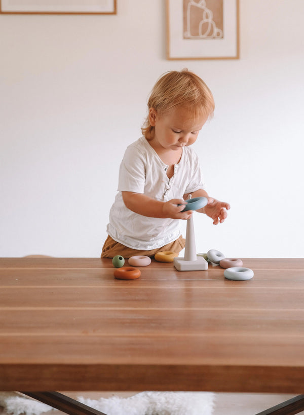 Silicone Ring Stacking Toy – 10pc| LYTL®️