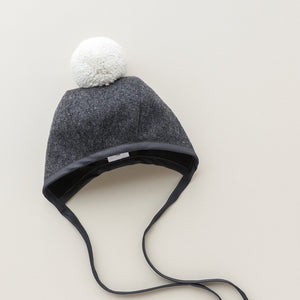 Charcoal Pom Bonnet