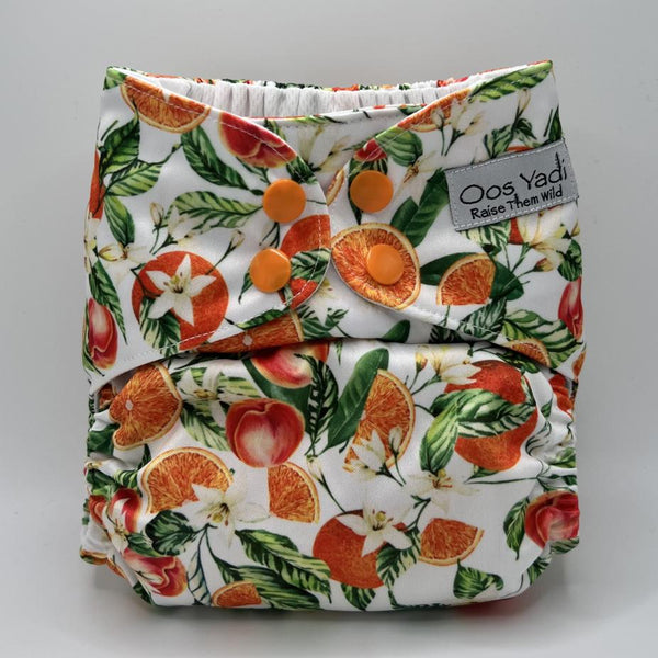 Wilder Cloth Pocket Diaper - Orange that Peachy