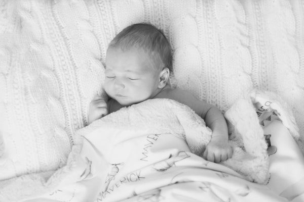 Personalized Baby Blanket – Airplanes Deluxe Minky Infant Blanket with Custom Name | Cozy, Plush Gift