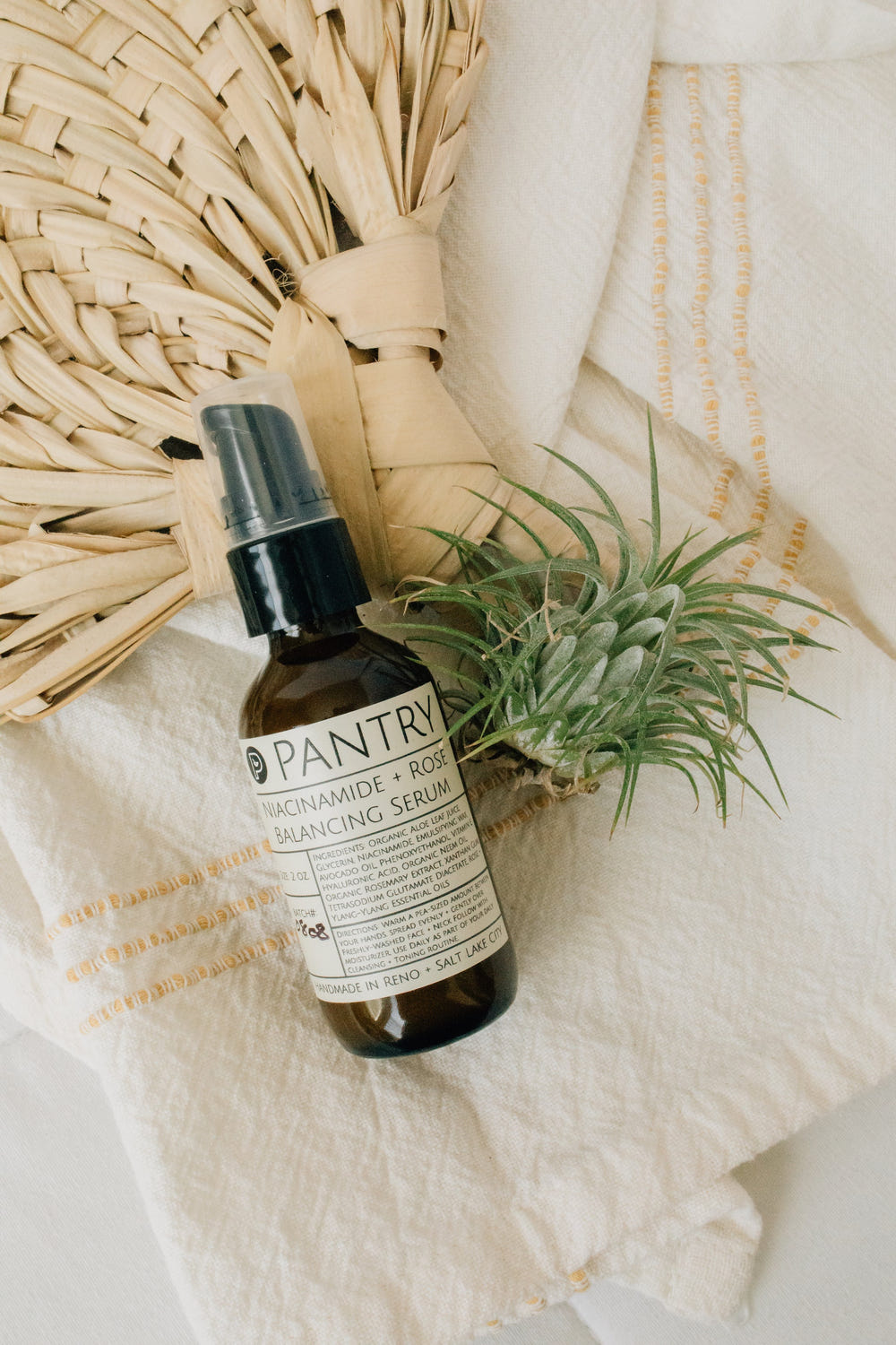Niacinamide + Rose Facial Serum, 2 oz | Soften, Smooth, Balance + Brighten
