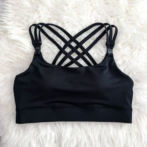 Chloe 3 Running Nursing Sports Bra (Noir)