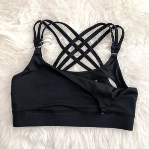 Chloe 3 Running Nursing Sports Bra (Noir)