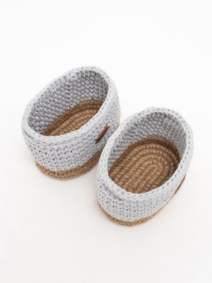 Diaper Caddy with Jute Accent