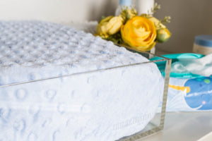 LELLBABY™ 6mm Thick Premier Edition Acrylic Diaper Changing Tray at Angle 10, perfect for stylish and safe diaper changes.