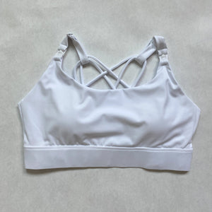 Océane 2 - Medium Support Nursing Sport Bra No Pumping (Blanc)