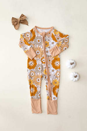 Bamboo Zip Romper | Petal Pop