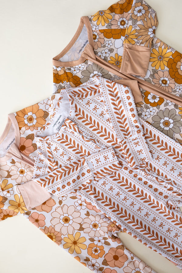 Bamboo Zip Romper | Petal Pop