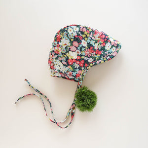 Brimmed Wild Poppy Bonnet Cotton-Lined Made with Liberty® Fabric