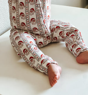 Vintage Santa Bamboo Christmas Pajamas - Zippy
