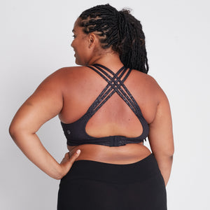 Chloe 4 Running Nursing & Pumping Sports Bra (Black Cheetah)