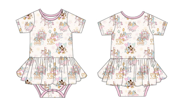 Pastel Park (Cotton Candy) - Bodysuit Dress