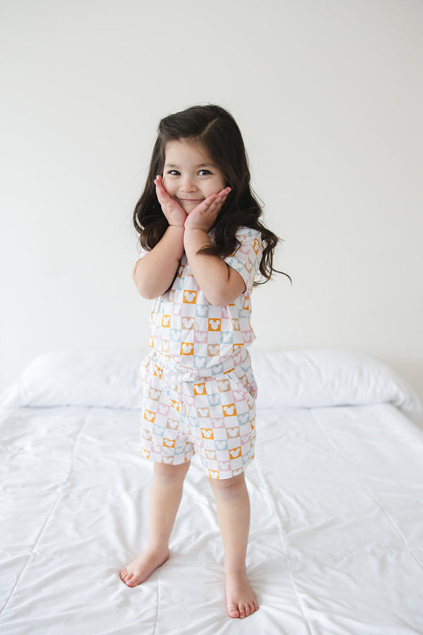 Checkerboard Charm - Pocket Short Set