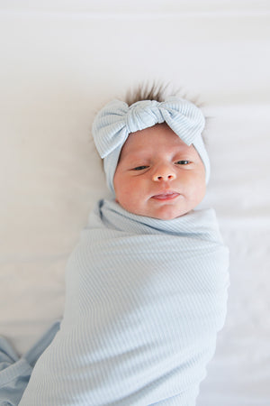Baby Blue (ribbed) - Headband