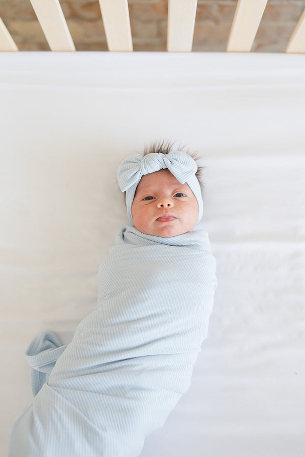 Baby Blue (ribbed) - Headband