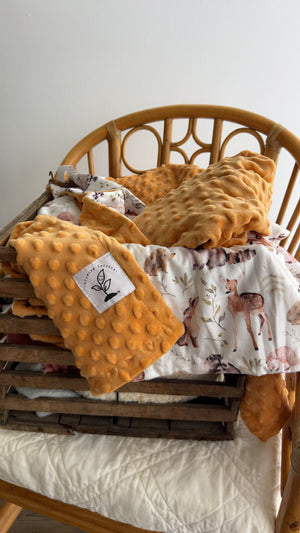 Forest Friends Minky Blanket