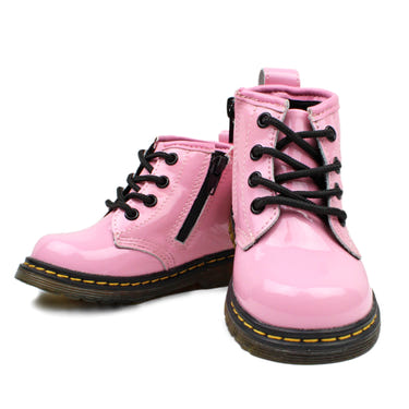 Cotton Candy combat boots for babies, stylish and durable footwear for little adventurers.