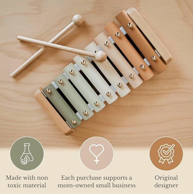 Colorful baby xylophone toy for musical play, perfect for early development and fun in nursery furniture.