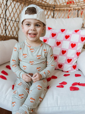 Mama Tattoo Hearts 2pc Bamboo Pajamas