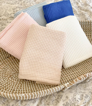 Waffle Blankets - Newborn, Baby, Toddler - 100% Cotton - MOOGCO Baby