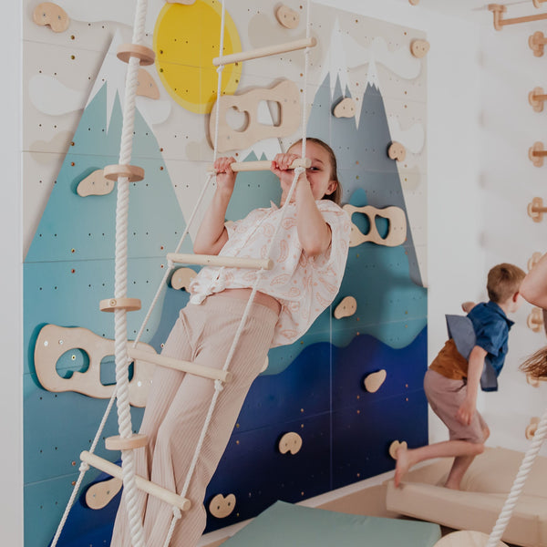 Kids Climbing Ropes