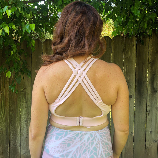 Chloe 3 Running Nursing Sports Bra (Dusty Rose)