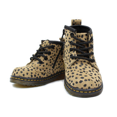 Cheetah combat boot for babies, stylish and durable footwear for little adventurers.