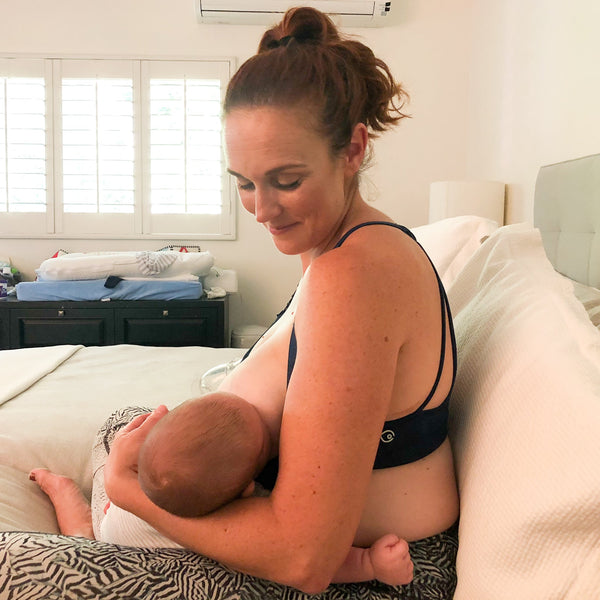 Océane 2 - Medium Support Nursing Sport Bra No Pumping (Blanc)