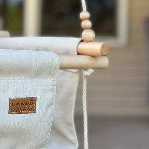 Premium Outdoor High Back Swing Wheat