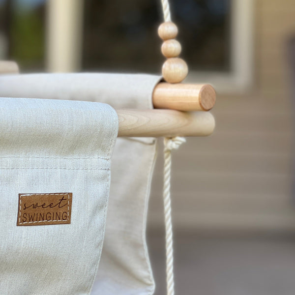 Premium Outdoor High Back Swing Wheat