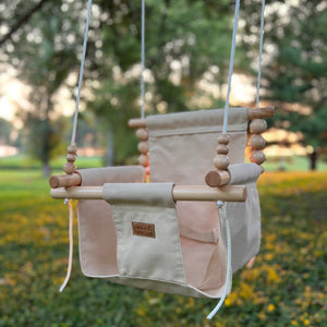 Premium Outdoor High Back Swing Wheat