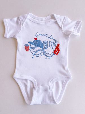 stl baseball buds onesie
