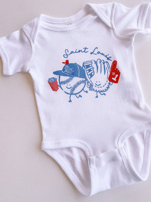 stl baseball buds onesie