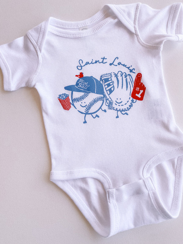 stl baseball buds onesie