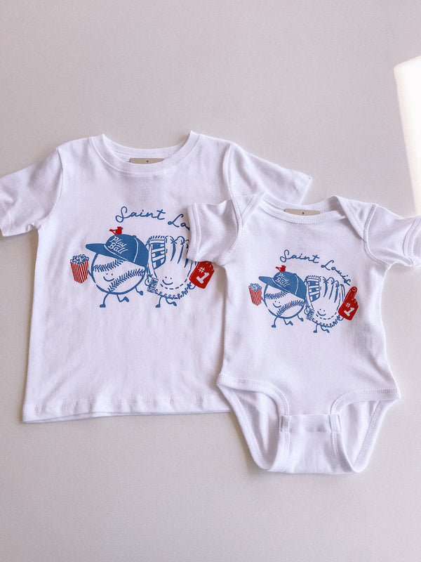 stl baseball buds onesie