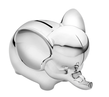 Krysaliis Silver-plate Elephant Baby Bank